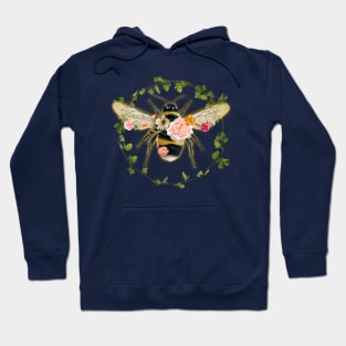 Bee and Flowers Hoodie